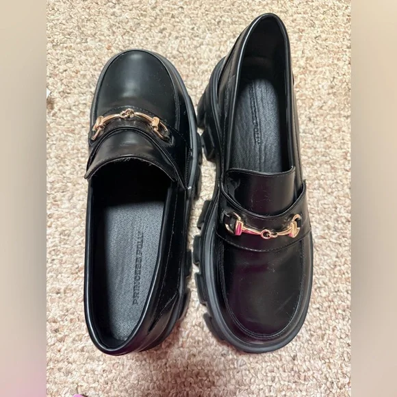 Princess Polly Penny Lane Loafers Black - Picture 9 of 10